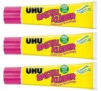 UHU 47735 - Tube de colle de bricolage 90 g (90 g, colle de bricolage, 3 tubes)