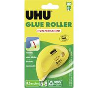 UHU Roller de colle – Ruban adhésif transparent repositionnable, sans solvants – 9,5 m x 6,5 mm