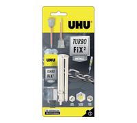 UHU Adhésif de réparation UHU 2K Turbo Fix² métal liquide 10g métal-gris métallique Quantité:6