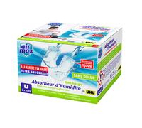 UHU Air max magnet - Recharges sans parfum pour absorbeur d'humidité Air max magnet, 2x 450g