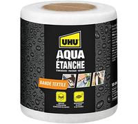 UHU Aqua étanche bande textile - Bande textile pour étanchéifier, protéger et réparer, toutes surfaces, intérieur et extérieur, ruban de 10CM x 10M