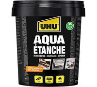 UHU Aqua Etanche - Kit de Réparation Complet avec Enduit D'Etanchéité - 100% Etanche - Etanchéifie, Protège & Répare - Toutes Surfaces - Intérieur/Extérieur - A Base de Caoutchouc - Kit de 750 ml