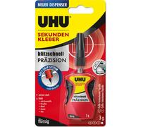 UHU blitzschnell PRÄZISION Colle à prise instantanée 34340 3 g