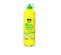 UHU Collage 3 en 1 ReNATURE- Colle liquide, sans solvant, recharge, bouteille 810ml