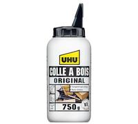 UHU Colle à bois Originale – Vinylique Extra Forte (D2) – Sans solvant – 750 g