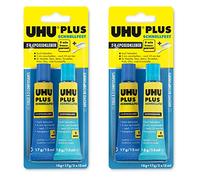 UHU Colle en résine époxy Plus Rapide, Lot de 2