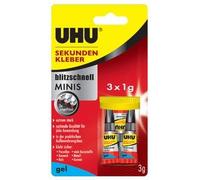 Uhu Colle Instantan¿E Minis Gel, 3 Tubes De 1 G