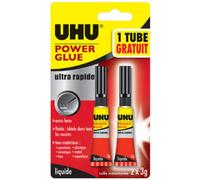 UHU Colle instantan'e POWER GLUE ultra rapide liquide, 3 g