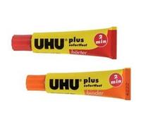 UHU Colle 2 composants Plus Sofortfest, Super rapide et transparent 2K 35 g