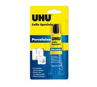 UHU Colle spéciale porcelaine - Colle idéale pour la porcelaine, le marbre, le grès et la céramique, blanche, tube 30g