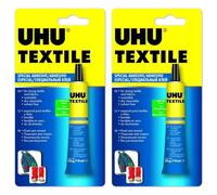 UHU Colle textile textile sans solvant 19 ml - Lot de 2 tubes