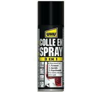 Uhu Colle Universelle En Spray 3 En 1 : Permanent, Ajustable, Repositionnable, 200ml