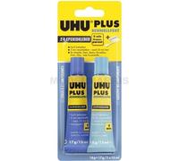 UHU UH45700 35ml - Adhésifs (Multicolore, Céramiques, Béton, Fibre de verre, Verre, Marbre, Métal, Plastique, Porcelaine, Caoutchouc, Bois, RoHS, REACH, -40 - 100 °C - 2 x 15ml