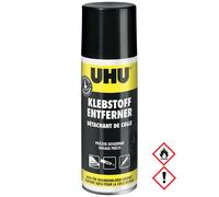 UHU Spray de dissolvant pour colle - Super puissant et efficace - Pour enlever les résidus de colle et de peinture, les taches d'huile ou de graisse - 200 ml