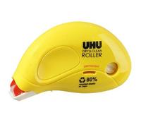 UHU Roller De Colle - Ruban Adhésif Permanent - Application Rapide Propre Et Précise - Instantanée - Sans Solvants - Transparente - 9,5 m X 6,5 mm