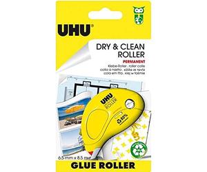 Uhu Dry & Clean Roller 50465 Colle Applicateur Permanent Jetable Jaune