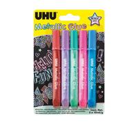 UHU GLITTER GLUE Metallic 5x10ml