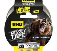 UHU GRIZZLY TAPE x 25 m Noir