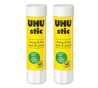Uhu Lot De 2 Bâtons De Colle, Sans Solvants, 8,2 G, Avec Capuchon