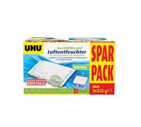 UHU Lot de 3 sacs de recharge pour déshumidificateur - 3 x 450 g