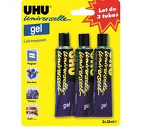 Uhu Lot De 3 Tubes Gel Universelle 35ml
