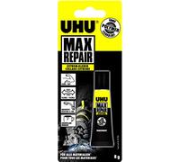 UHU Max Repair Extrême - Colle extra forte, flexible, transparente, idéale pour les chaussures, le bois, le plastique, le métal, le cuir - tube 8g