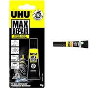 UHU Max Repair Extrême - Colle extra forte tout support, flexible, transparente, idéale pour le bois & Colle tout super - Colle instantanée gel super puissante, super rapide et super résistante