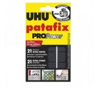 UHU Pastilles adhésives - Patafix ProPower - Fixation ultra forte jusqu'à 4 kg - 21 blanches