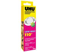 UHU Pâtes à Colle Low Melt 110C Transparent Elastique 15 Bâtons 200g