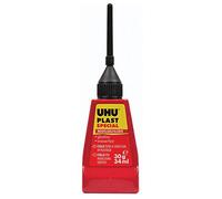 UHU plast spezial 34ml - Adhésifs (Tube, Noir, Rouge, Plastique, Polystyrène, Polyéthylène, Polypropylène, 34 ml, 30 g)