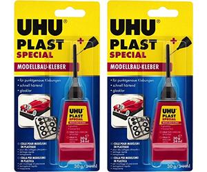 UHU Plast Spezial 45885 Colle pour modélisme, 30 g avec pointe fine (2 x Plast Special 30 g)