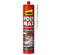 Poly Max® UHU Colle-Mastic prise immediate Séchage rapide - Cartouche de 440 g, transparent