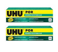 UHU POR Colle Polystyrène Expansé - 40g/50ml - Lot de 2 Tubes