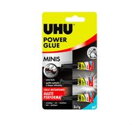 UHU Colle gel Power Glue – Blister de 3 mini-tubes – 1 gramme