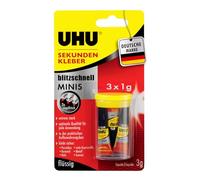 UHU Power Glue Ultra rapide Minis Minis - Liquide 3 x 1 g flüssig
