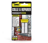 UHU Power kitt - Pâte à Réparer Minis - Formule Epoxy Extra Forte - Tous Matériaux & Surfaces - Intérieur/Extérieur - Résistante à L'Eau - Gris - Tube de 6 x 5 g