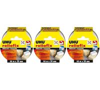UHU Rollafix - Ruban Adhésif Transparent - Emballage, Packaging - Adhérence Elevée - Sans Solvants - Se Déchire à la Main - Ruban de 66 m x 50 mm