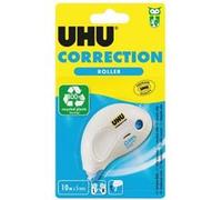 UHU Ruban correcteur compact – Rapide et précis, capuchon et vis d'ajustement – Blanc 10 m x 5 mm