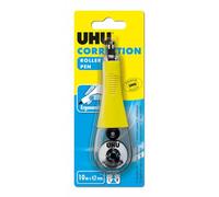 UHU Rollers Correcteur Pen - Ruban Correcteur Blanc Ultra Résistant | Application Rapide Propre Et Précise - Prise En Main Ergonomique - Fournitures École Et Bureau - Blanc - 10 m X 4,2 mm