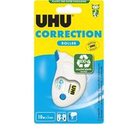UHU Ruban correcteur compact – Rapide et précis, capuchon et vis d'ajustement – Blanc 10 m x 5 mm