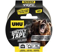 UHU ruban PE tissé GRIZZLY TAPE argenté 49 mm x 10 m