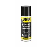 UHU Spray de dissolvant pour colle - Super puissant et efficace - Pour enlever les résidus de colle et de peinture, les taches d'huile ou de graisse - 200 ml