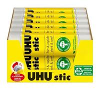 UHU Stic - Bâtons de colle sans solvants, blanche, lot 12 stics 21g