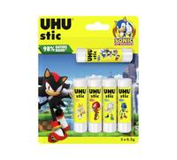 UHU Stic Minecraft - Bâtons de colle sans solvants, blanche, Minecraft, lot de 5 stics de 8,2 g