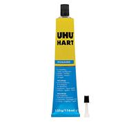 UHU Tube de colle spéciale HART - Transparent - Séchage rapide - Pour modélisme et bricolage - 125 g