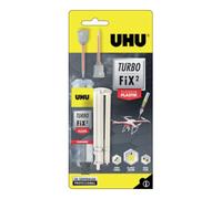 UHU UHU 2K Adhésif de réparation Turbo Fix² Plastique liquide en plastique liquide 10g double seringue transparente Quantité:6