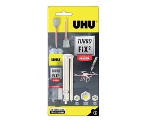 UHU UHU 2K Adhésif de réparation Turbo Fix² Plastique liquide en plastique liquide 10g double seringue transparente Quantité:6