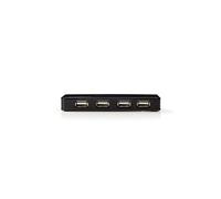 Nedis Concentrateur USB 2.0 UHUBU2730BK - 7 ports - Noir - de bureau