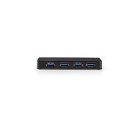 Nedis Hub USB UHUBU3420BK – 4 ports USB 3.0 (5 Gbit/s), Type-C, alimentation externe, noir