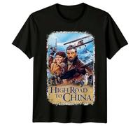 UHYdrf222 High Road to China (1983) Movie Poster Inspired T-Shirt Black S